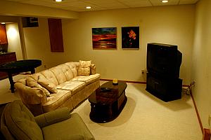 basement rec room