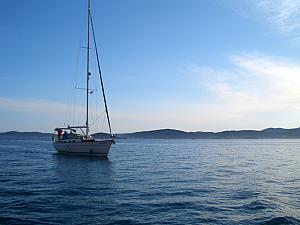 Looking out at the sea in Zadar.