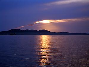 Sunset in Zadar.