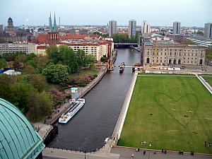 Looking at the views from Berliner Dom cupola.