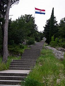 The flagpole atop Marjan Hill