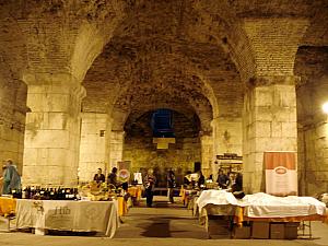 Inside the Diocletian Palace basement (Podrum).