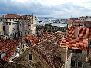 Atop the Sveti Duje cathedral.