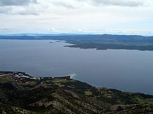 We drove to the highest point of the island overlooking Zlatni Rat beach in Bol.