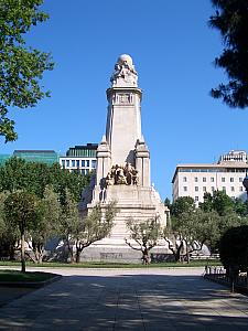 Monument in Plaza de Espana, just a five minute walk from our hotel.