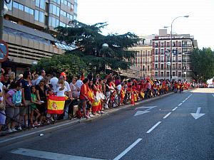 Monday, July 12: (7 pm) celebratory parade! This is only a 2 minute walk from our apartment.