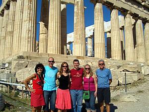 Mom Klocke, Jay, Kelly, Kevin, Kyleen (Kevin's girlfriend), and Dad Klocke