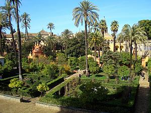 Gardens of Seville's Alcazar