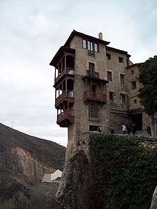 Cuenca's most famous hanging house. It is now an abstract art museum.