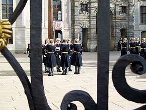 Changing of the Guard at Prague Castle.  Playwright-turned-president Vclav Havel brought some pizzazz to the castle after 1989, when he hired the Czech costume designer on the film Amadeus to redesign the guards' uniforms and then instigated a changing of the guard ceremony. 