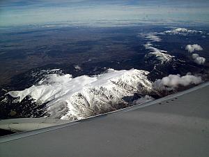 Flying home from Madrid