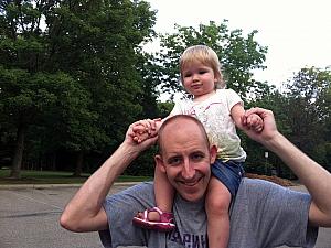 Jay and Cardin after frisbee golf.