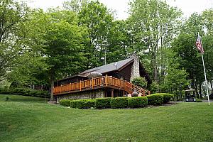 Our cabin at the Woodland Retreat