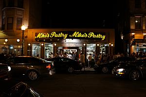 Mike's Pastry shop. YUMMY cannolis. Highly recommended. There is always a line out the door.