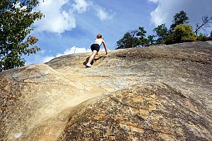 Kelly on the Indian Staircase