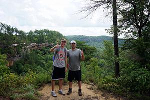 Jay and Chad pleased to be atop the ridge