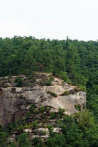 Looking back towards the Indian Staircase - you can see the path we took up the face of the cliff