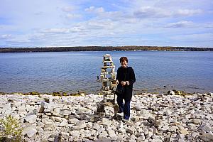 Rock Sculpture at Peninsula State Park.