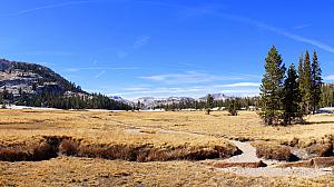 Arriving at Cathedral Lake: 3 hours in, we made it to the meadow just before the lake!