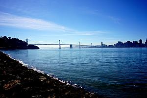 Looking back towards downtown San Francisco from Treasure Island