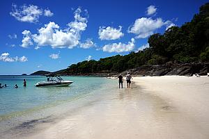 Walking on Whitehaven Beach