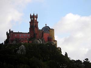 Looking back at Pena National Palace