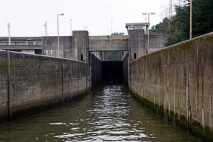 Entering the lock