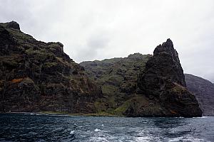 The boat took us close to the Gigantes