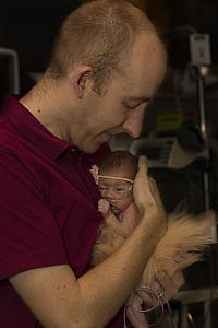 Daddy's turn to hold ballerina Capri (Captured by The Tiny Footprints Project. Thank you!)