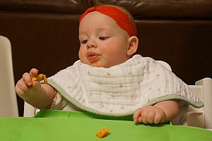 Playing with her food.