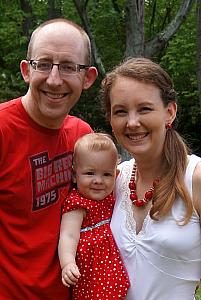 Capri with her mom and dad!