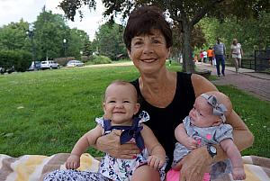 Grammy Klocke and her grandkids.