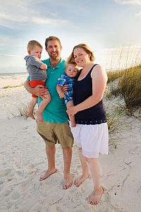 Jenny and Chad with their boys Benny and Cooper.