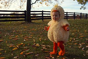 Showing off the costume