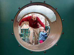 Playing on the playground