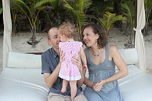 Family photo shoot - Capri with her Mama and Dada.