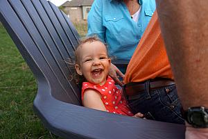 Papa sitting on Capri