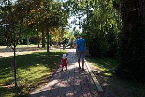 Jay and Capri going for a walk