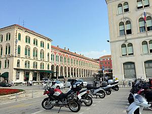 September 14: looking back towards Trg Republik