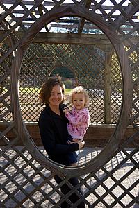 Capri and Mama - reenacting photos from when Kelly was a baby.