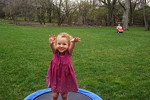 Trampoline time!