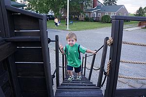 Benny coming aboard.