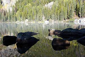 After Bear Lake, we hiked to Dream, Nymph and Emerald Lake, and then back, for a 3.6 mile hike, with 800' elevation gain. We loved it!