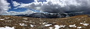 In the alpine tundra area!