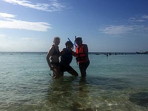 Snorkeling time in Akumal